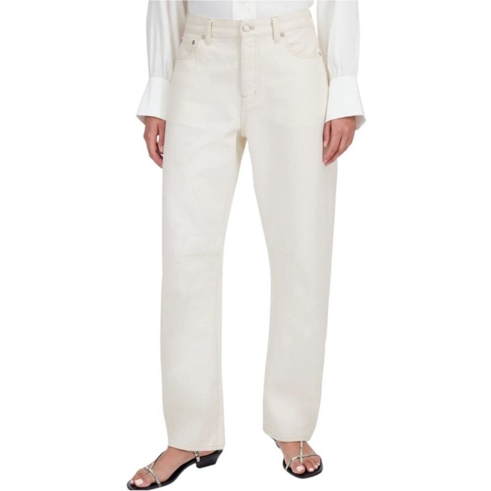 Madewell The Darted Barrel Leg Jean Vintage Canvas Cream